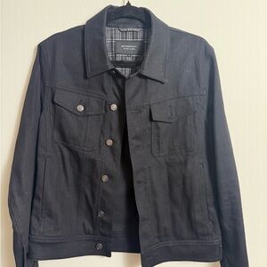 Burberry Black Label Black Denim Jacket from Italy